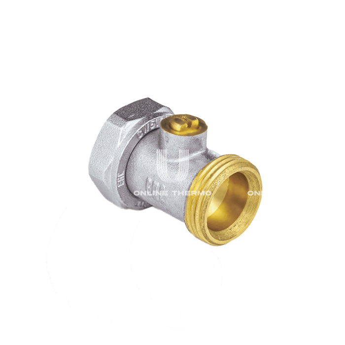 Узел нижнего подключения Aquasfera 5011-01 3/4"EKх3/4"EK НР-ВР, прямой, одинарный раздельный, для двухтрубных систем 