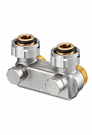 Узел нижнего подключения Oventrop 1016462, 3/4" НГ-НР, угловой перекрестный 