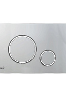 Кнопка смыва AlcaPlast THIN M772, хром матовая / хром глянцевая 