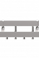 Модульный распределительный коллектор Gidruss (Гидрусс) MKSS-150-3x25, до 150 кВт, нержавеющая сталь 