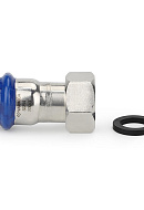 Муфта раструбная Varmega Inox Press с накидной гайкой VM709002204, 22×1/2" 