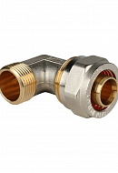 Угольник (угол) с наружной резьбой Stout SFS-0006-003426 3/4"х26, никелированный, компрессионный 