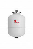 Расширительный бак для ГВС и гелиосистем Wester WDV8P, 8 л, белый, вертикальный, подвесной, нержавеющий фланец 
