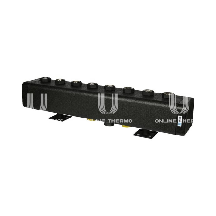 Модульный распределительный коллектор Stout SDG-0016-005004 DN32, до 150 кВт, конструкционная сталь, с термоизоляцией 