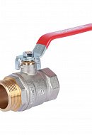 Кран шаровый Rommer RBV-0002-0210332, 1 1/4" ВР-НР, стандартный, ручка-рычаг 