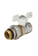Кран шаровый Aquasfera Standard 1127-02, ВР-НР 3/4", полнопроходной, ручка-бабочка 