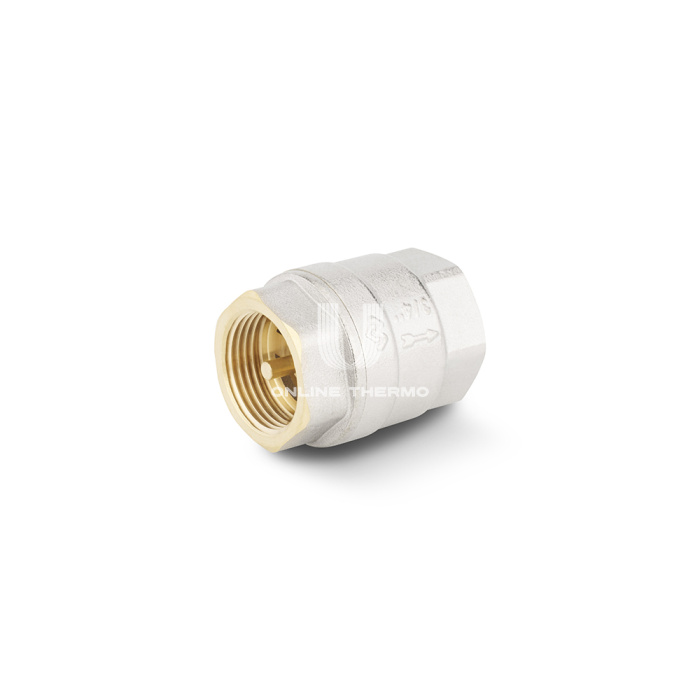 Обратный клапан Varmega VM04802, 3/4" ВР, с металлическим седлом, никелированный 