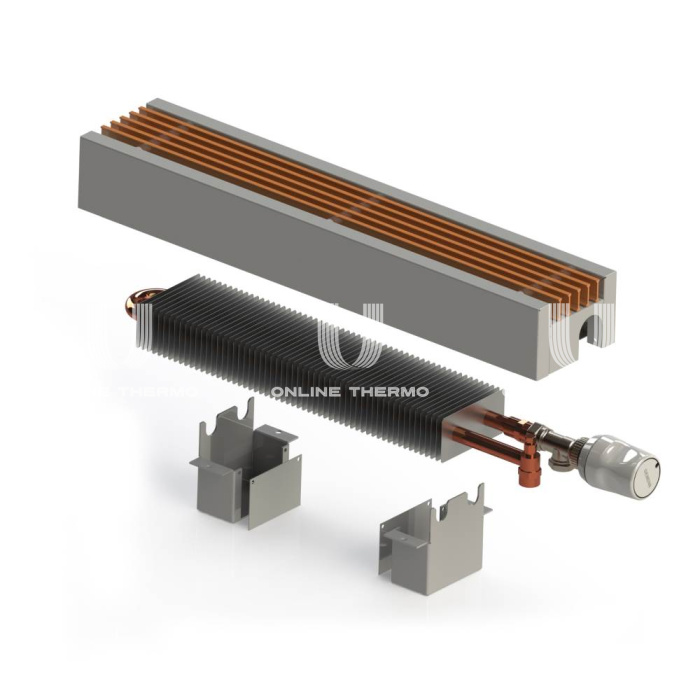 Конвектор напольный Itermic ITF.080.080.1200/RAL 9016 (581 Вт) 