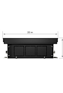 Конвектор внутрипольный Royal Thermo ATRIUM RT-A-75/200/2000-DG-U-NA, с естественной конвекцией, без вентилятора 