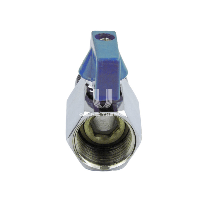 Кран шаровый мини Aquasfera 1033-01, ВР-НР 1/2", ручка-флажок 