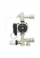 Насосно-смесительный узел Uni-Fitt Solomix Mini 474G1102, с накидной гайкой 1", с насосом GRUNDFOS UPSO 15-55 130 
