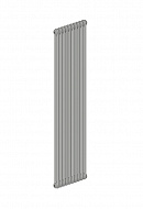 Стальной трубчатый радиатор Irsap Tesi 2 RR218001003A430N01 21800/10 Т30 3/4, боковой, серый Manhattan, с креплением 