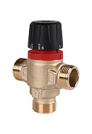 Термостатический смесительный клапан Rommer RVM-0122-166020 НР 3/4", Kvs 1.6, PN5, 35-60°C 
