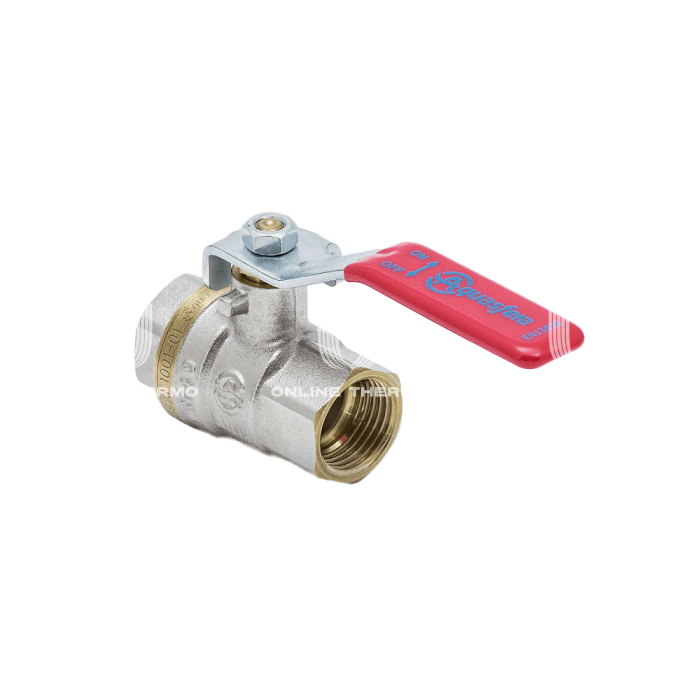 Кран шаровый Aquasfera Euro 1001-01, ВР 1/2", полнопроходной, ручка-рычаг 