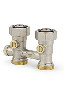 Узел нижнего подключения Varmega VM13851, 3/4"EKх3/4"EK НР-ВР, прямой, для однотрубных систем 