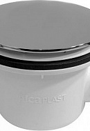 *Сифон для душевого поддона Alcaplast A49CR, с крышкой из хромированного пластика 