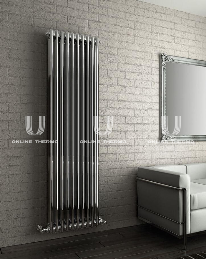 Стальной трубчатый радиатор Zehnder Charleston 2180/12 №1270 TechnoLine 3/4", боковой, прозрачный лак, без крепления 
