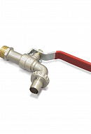 Кран шаровый водоразборный со штуцером Varmega Classico VM02802 3/4", НР-штуцер, ручка-рычаг 