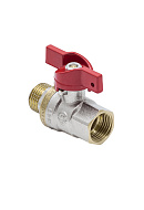 Кран шаровый Aquasfera Euro 1004-03, ВР-НР 1", полнопроходной, ручка-бабочка 