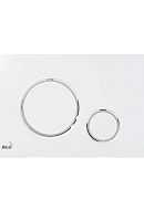 Кнопка смыва AlcaPlast THIN M770, белая / хром глянцевая 