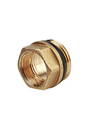 Переходник с внутренней и наружной резьбой Giacomini R593DY002, 1/2"х3/4", с прокладкой o-ring 