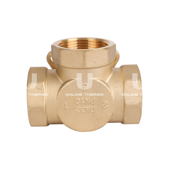 Трехходовой поворотный клапан Rommer RVM-0003-016032 ВР 1 1/4", Kvs 16 