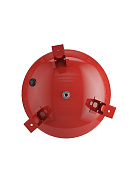 Расширительный бак для отопления Wester WRV200 top, 200 л, красный, вертикальный, напольный на ножках 