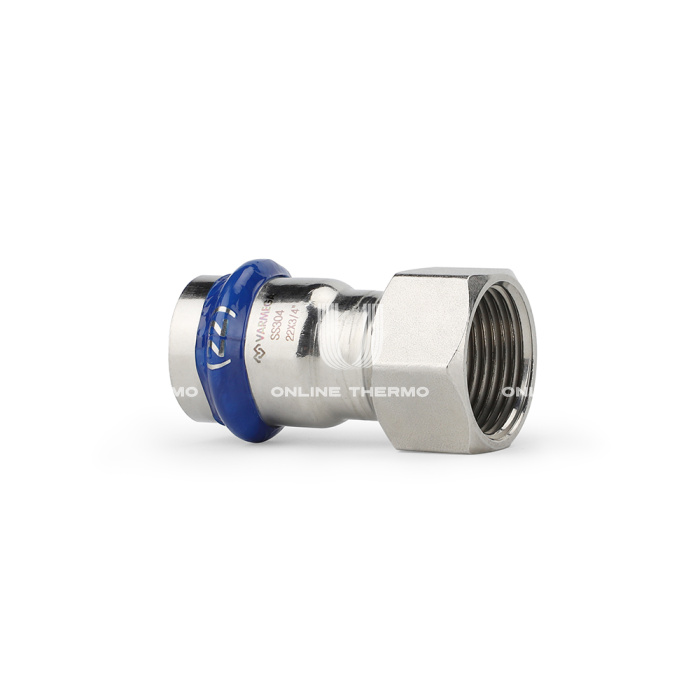 Муфта раструбная Varmega Inox Press с внутренней резьбой VM705002205, 22×3/4" 