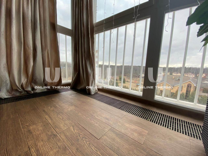 Конвектор внутрипольный Vitron ВК.80.200.1500.2ТГ (412 Вт), с естественной конвекцией (без вентилятора) 
