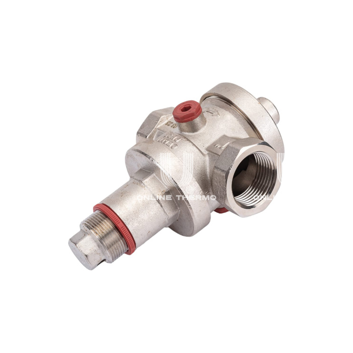 Редуктор давления Rommer RVS-0008-000032, 1 1/4", PN25, поршневой, с присоединением к манометру 