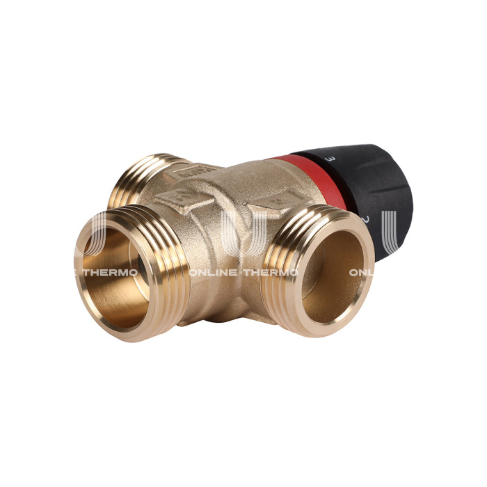 Термостатический смесительный клапан Rommer RVM-0231-254325 НР 1", Kvs 2.5, PN5, 20-43°C 