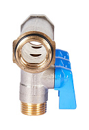 Коллектор Stout с шаровыми кранами SMB 6211 3/4", 3 отвода 1/2" (синие ручки) 