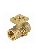 Кран запорный трехходовой Aquasfera 1061-01, ВР 1/2"×М20×1.5, для манометра 