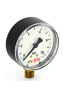 Манометр радиальный Uni-fitt 301P3030, диаметр 63 мм, 10 бар, 1/4" 