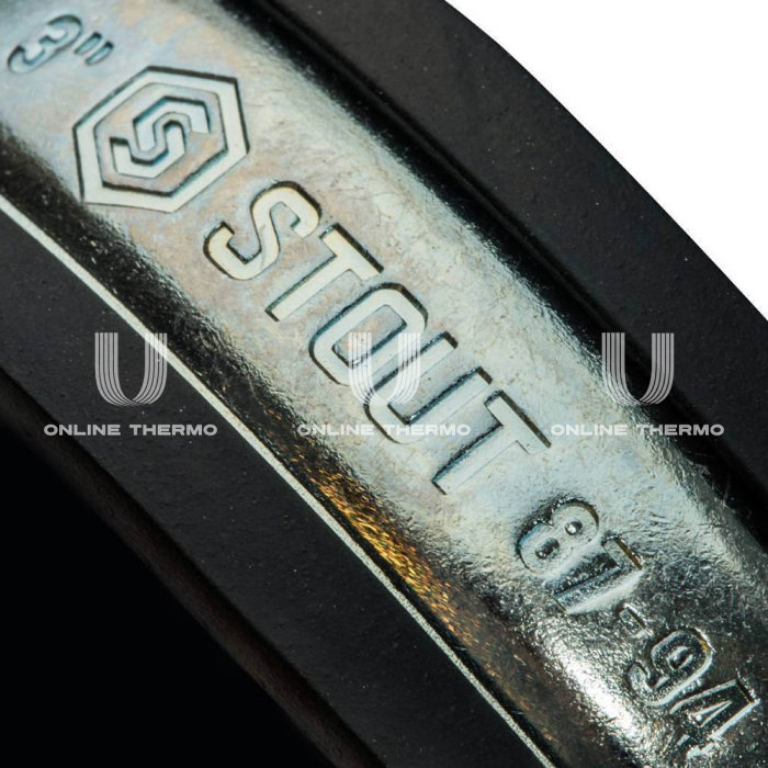 Хомут для труб Stout с гайкой 3" (87-94) 