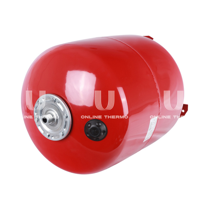 Расширительный бак для отопления Stout STH-0006-000080, 80 л, красный вертикальный, на ножках 