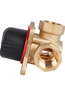 Трехходовой поворотный клапан Rommer RVM-0003-006320 ВР 3/4", Kvs 6.3 