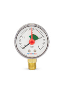 Манометр радиальный Varmega VMMT11-500402, диаметр 50 мм, 4 бар, 1/4", с индикатором предела 