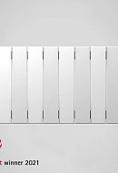 Биметаллический дизайн радиатор Royal Thermo PianoForte 300 Bianco Traffico (белый) - 14 секций, боковое подключение 