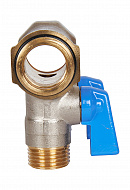 Коллектор Stout с шаровыми кранами SMB 6211 3/4", 2 отвода 1/2" (синие ручки) 