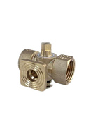 Кран запорный трехходовой SantechSystems 1/2" ВР, для манометра, под фланец 