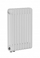 Стальной трубчатый радиатор Rifar Tubog 3057/08 RAL 9016 3/4", нижний, белый, в комплекте термостатический клапан 