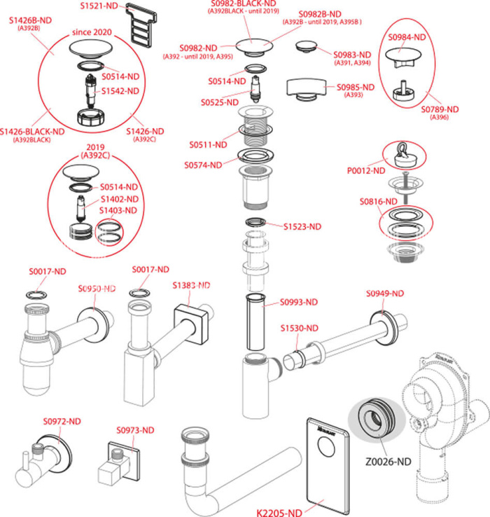 Угловой вентиль с фильтром Alcaplast ARV003B, 1/2" × 1/2", круглый, белый, с розеткой 