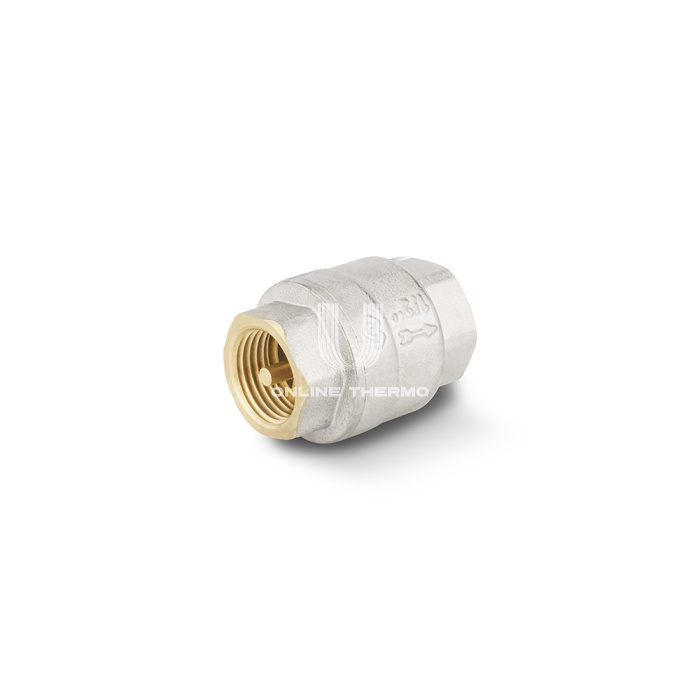 Обратный клапан Varmega VM04801, 1/2" ВР, с металлическим седлом, никелированный 