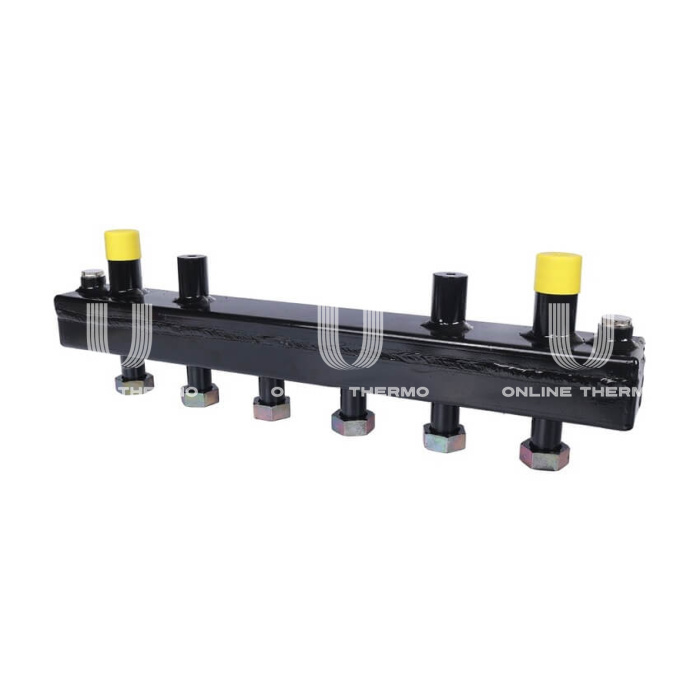 Балансировочный коллектор с гидравлическим разделителем Stout SDG-0018-002503 DN20, до 70 кВт, конструкционная сталь, с термоизоляцией 