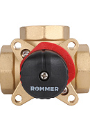 Трехходовой поворотный клапан Rommer RVM-0003-016032 ВР 1 1/4", Kvs 16 