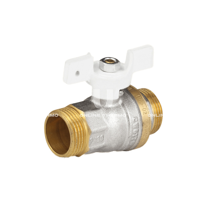 Кран шаровый Aquasfera Standard 1105-02, НР 3/4", полнопроходной, ручка-бабочка 
