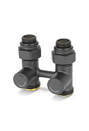 Узел нижнего подключения Varmega VMDV21-200415, 1/2"×3/4"EK НР, прямой, черный 