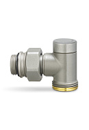 Узел нижнего подключения одинарный Varmega VMDV22-300415, 1/2"×3/4"EK НР, угловой, серый 