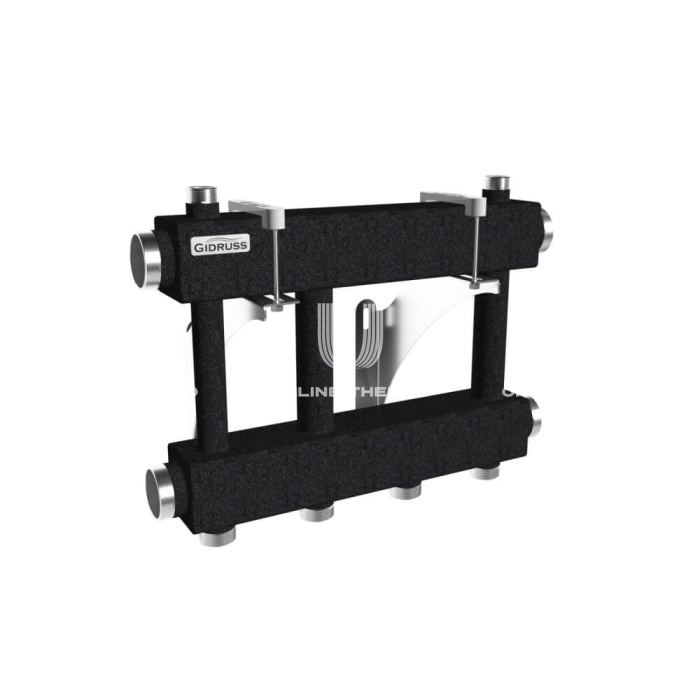 Модульный распределительный коллектор Gidruss (Гидрусс) MK-250-2x32, до 250 кВт, конструкционная сталь 